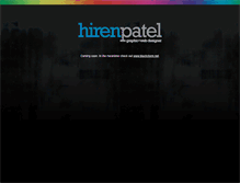 Tablet Screenshot of hirenpatel.com
